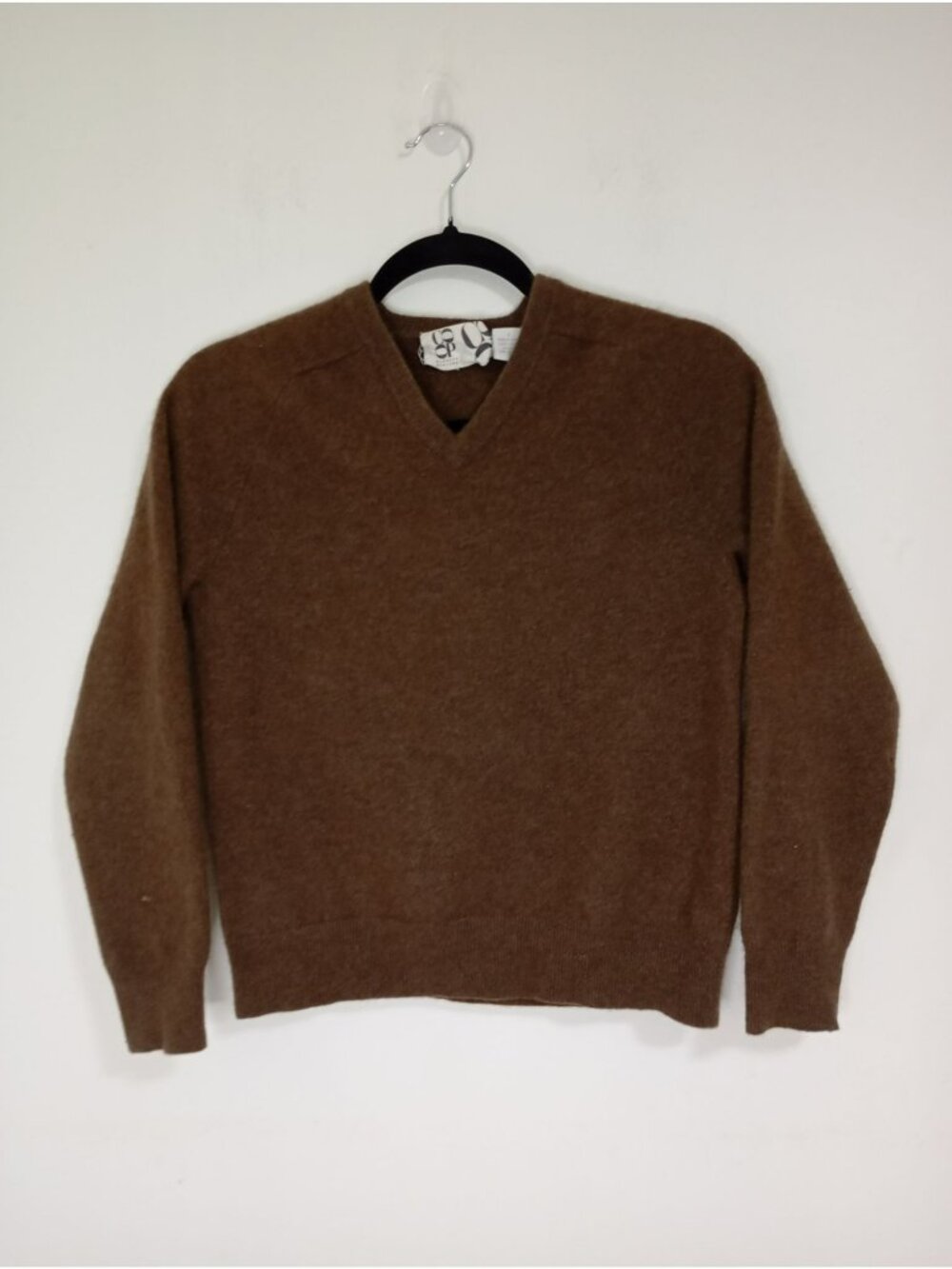 Barneys New York Coop Brown 100% Cashmere Sweater L Mens (Sz S Read Description)